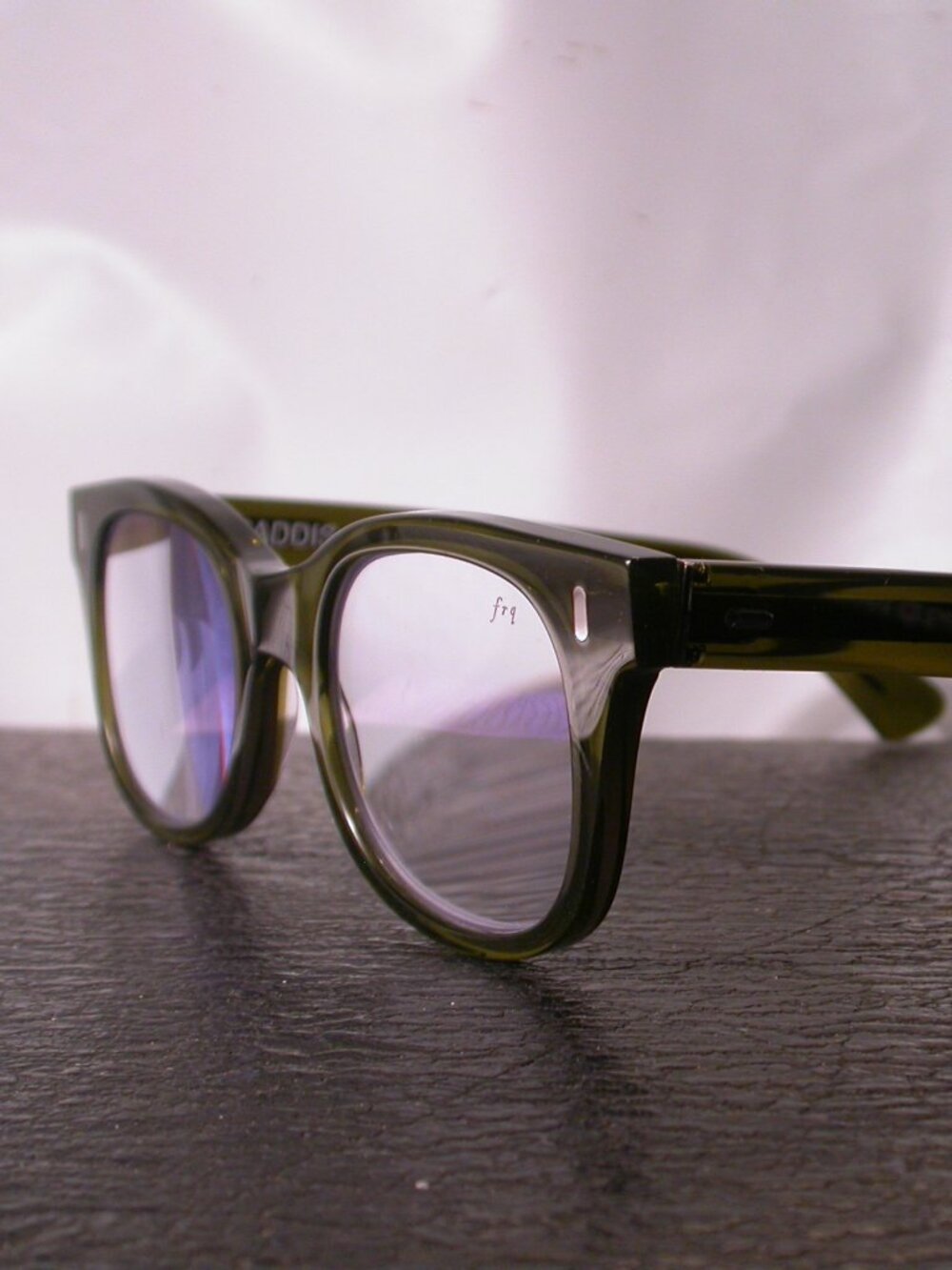 Caddis Bixby Gloss Clear Green Eyeglasses Frames